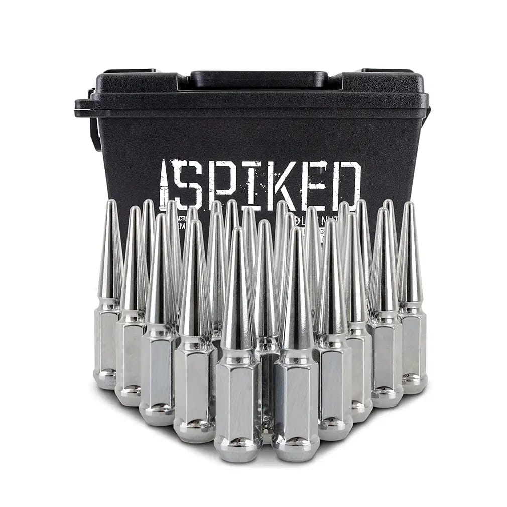 Mishimoto Mishimoto Steel Spiked Lug Nuts M14 x 1.5 24pc Set Chrome thumbnail 6
