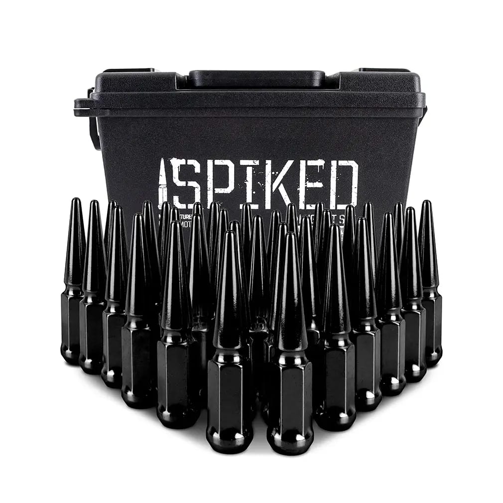 Mishimoto Mishimoto Steel Spiked Lug Nuts M14 x 1.5 32pc Set Black thumbnail 2