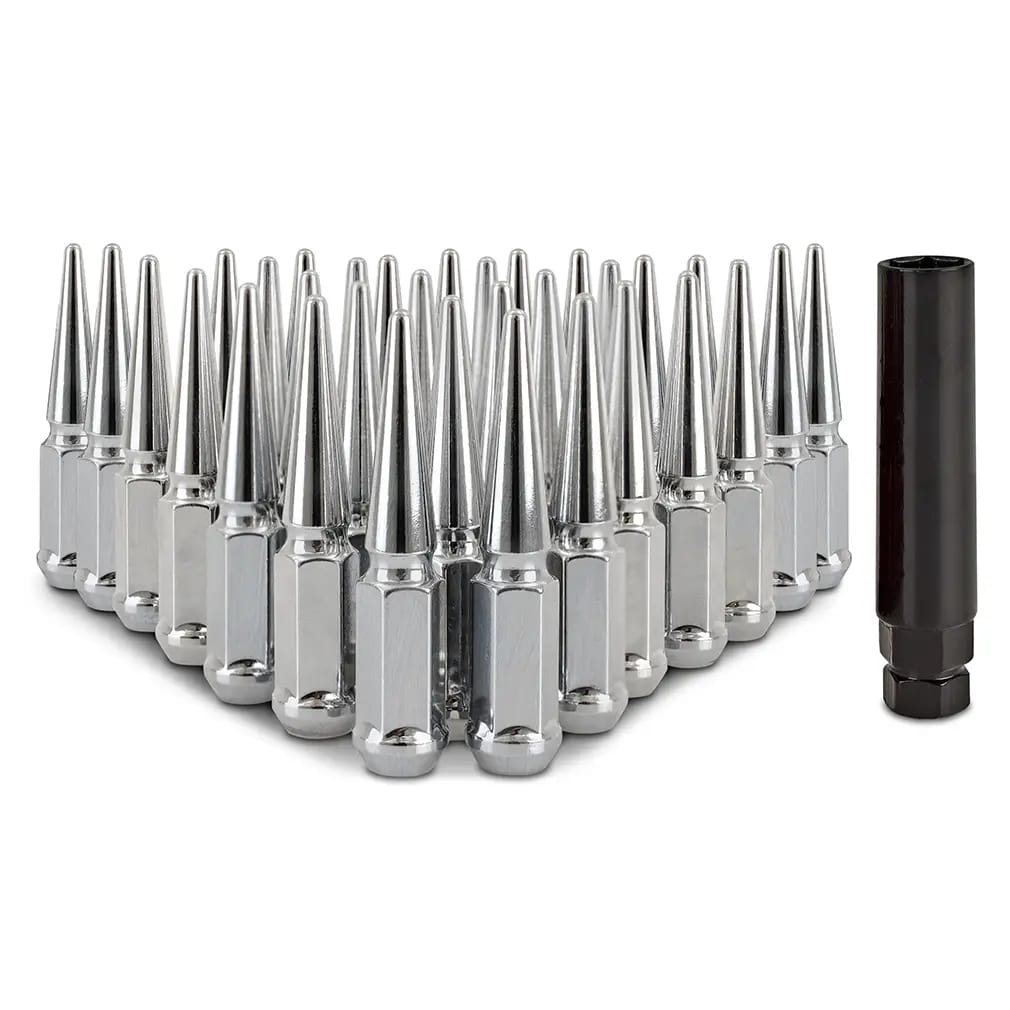 Mishimoto Mishimoto Steel Spiked Lug Nuts M14 x 1.5 32pc Set Chrome thumbnail 2