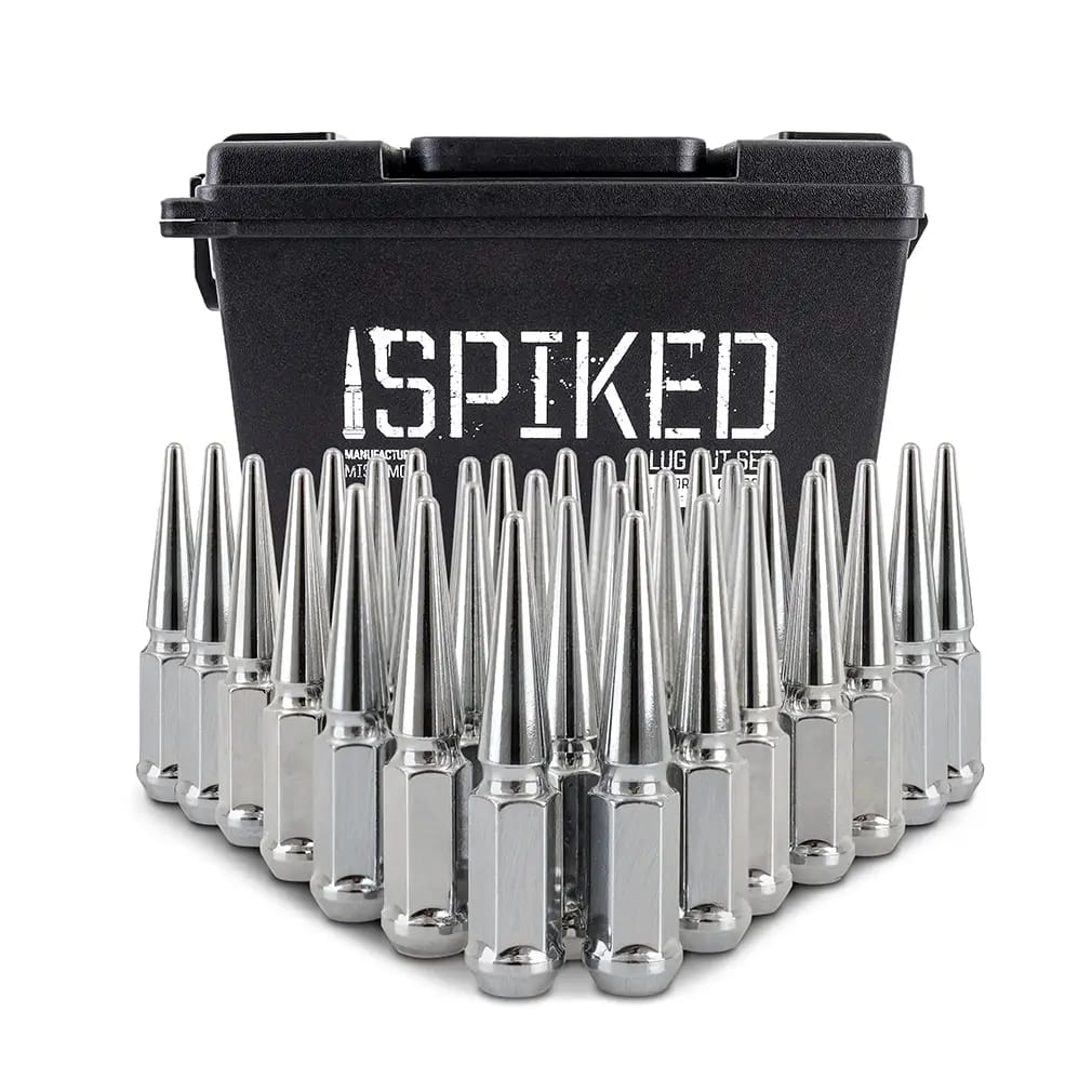 Mishimoto Mishimoto Steel Spiked Lug Nuts M14 x 1.5 32pc Set Chrome thumbnail 6