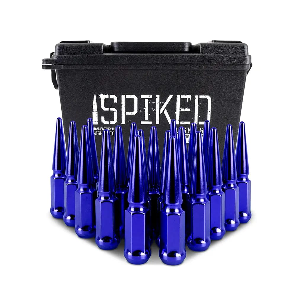 Mishimoto Steel Spiked Lug Nuts M12x1.5 20pc Set - Blue thumbnail 6