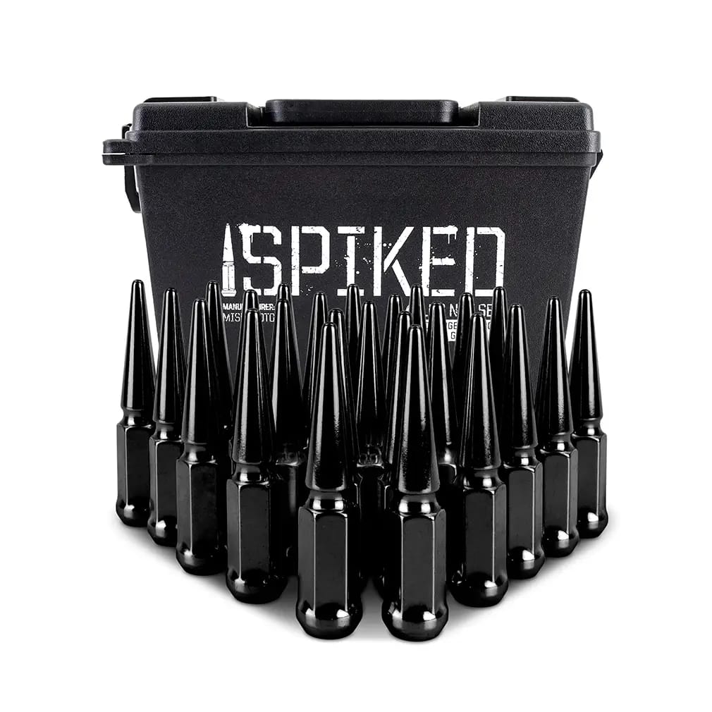 Mishimoto Mishimoto Steel Spiked Lug Nuts M14 x 1.5 24pc Set Black thumbnail 6
