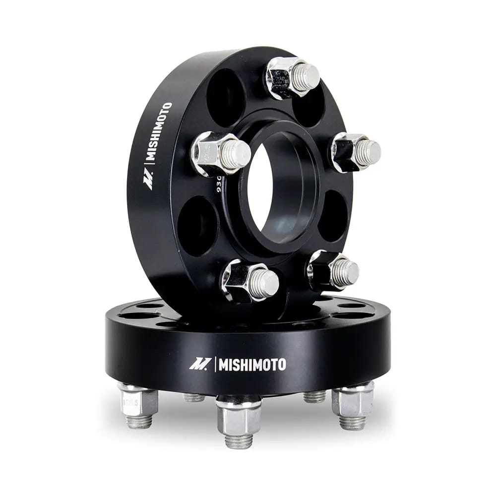 Mishimoto Wheel Spacers - 5X114.3 / 70.5 / 25 / M14 - Black thumbnail 2
