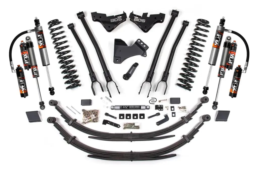 5 Inch Lift Kit w/ 4-Link | Ford F250/F350 Super Duty (2023-2026) 4WD Diesel | Leaf Springs | FOX 2.5 Performance Elite | BDS Suspension thumbnail 2