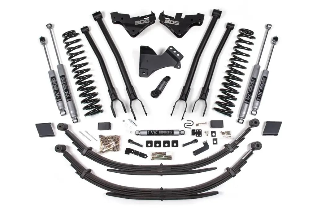 5 Inch Lift Kit w/ 4-Link | Ford F250/F350 Super Duty (2023-2026) 4WD Diesel | Leaf Springs | NX2 Nitro Series | BDS Suspension thumbnail 2