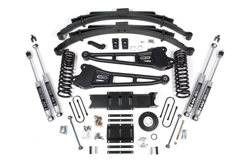 6 Inch Lift Kit w/ Radius Arms | Ram 3500 4WD Diesel (2013-2018) | 4.5 Inch Leaf Springs | 8-Bolt | NX2 Nitro Series | BDS Suspension thumbnail 2