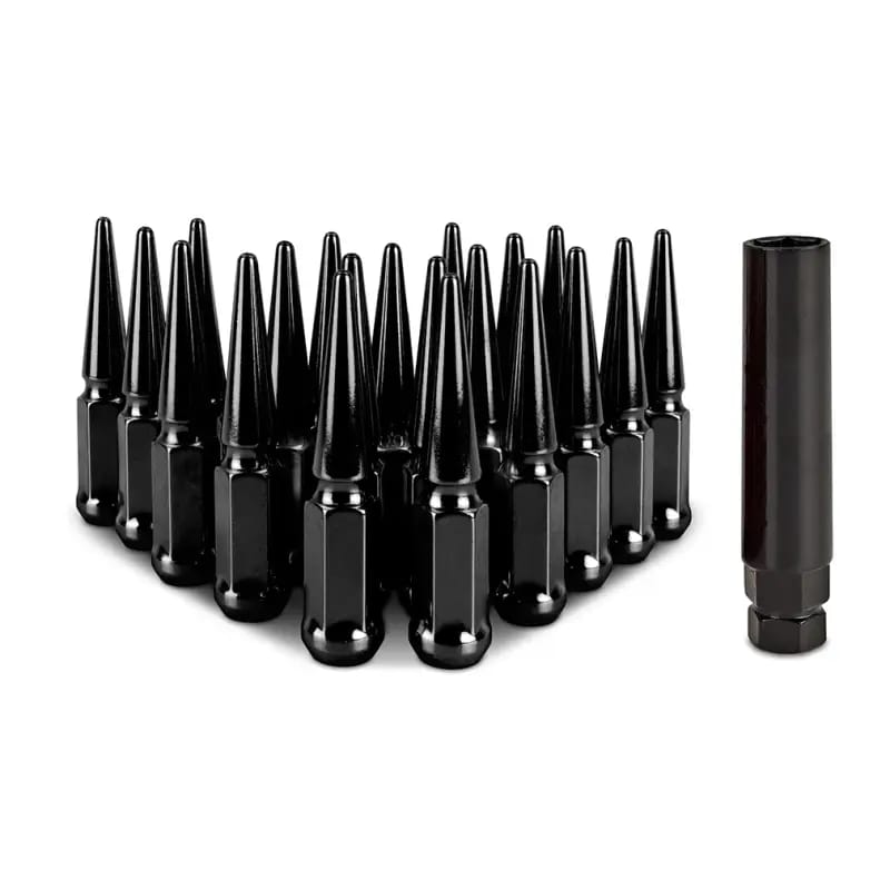 Mishimoto Steel Spiked Lug Nuts M12x1.5 20pc Set - Black thumbnail 3