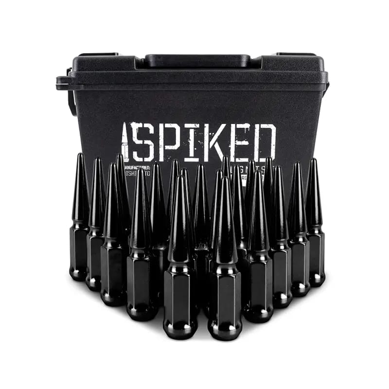 Mishimoto Steel Spiked Lug Nuts M12x1.5 20pc Set - Black thumbnail 9