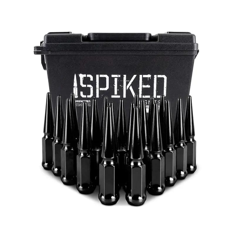Mishimoto Steel Spiked Lug Nuts M12x1.5 20pc Set - Black thumbnail 12