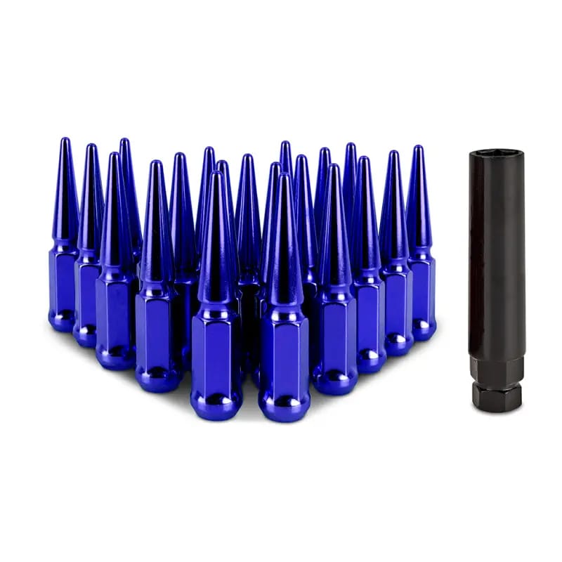 Mishimoto Steel Spiked Lug Nuts M12x1.5 20pc Set - Blue thumbnail 3