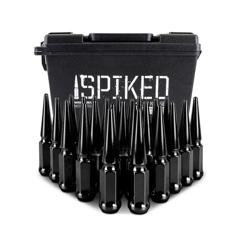 Mishimoto Mishimoto Steel Spiked Lug Nuts M14 x 1.5 24pc Set Black thumbnail 9