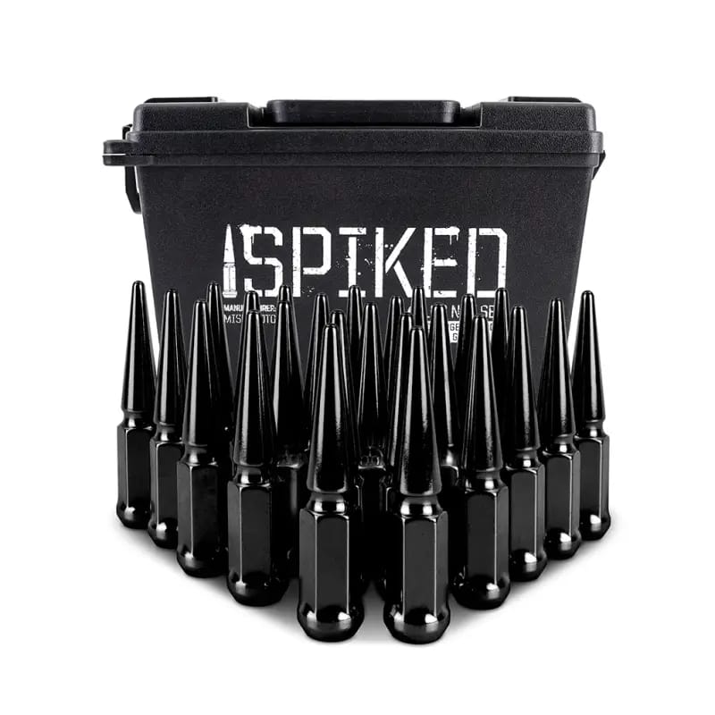 Mishimoto Mishimoto Steel Spiked Lug Nuts M14 x 1.5 24pc Set Black thumbnail 12