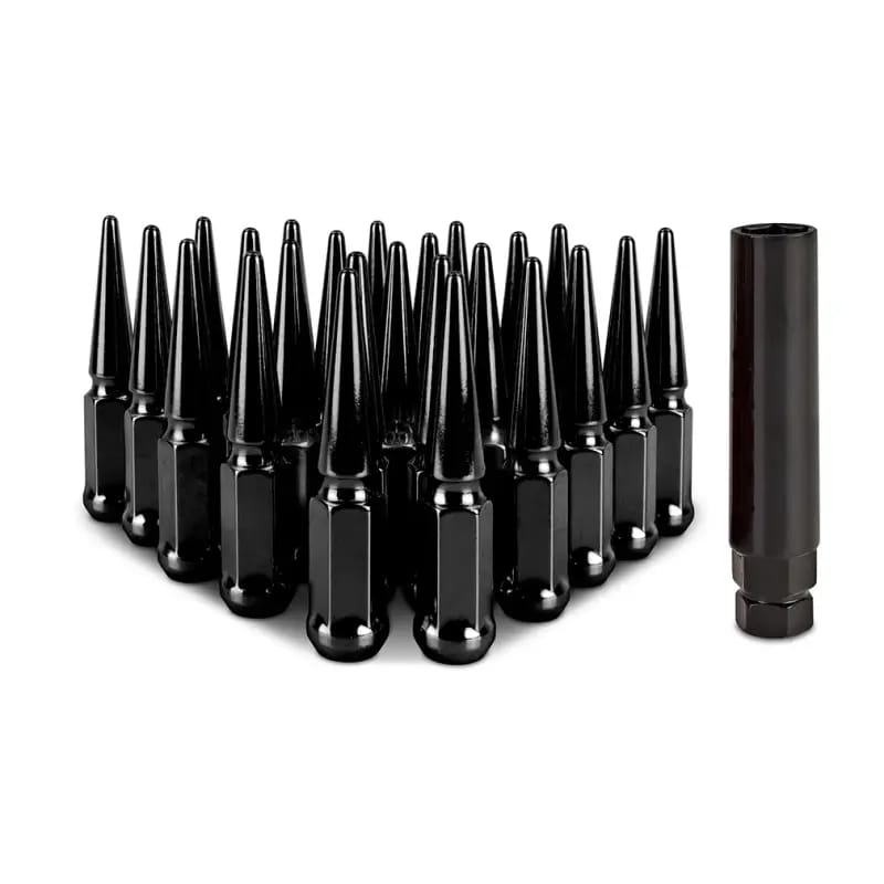 Mishimoto Mishimoto Steel Spiked Lug Nuts M14 x 1.5 24pc Set Black thumbnail 3