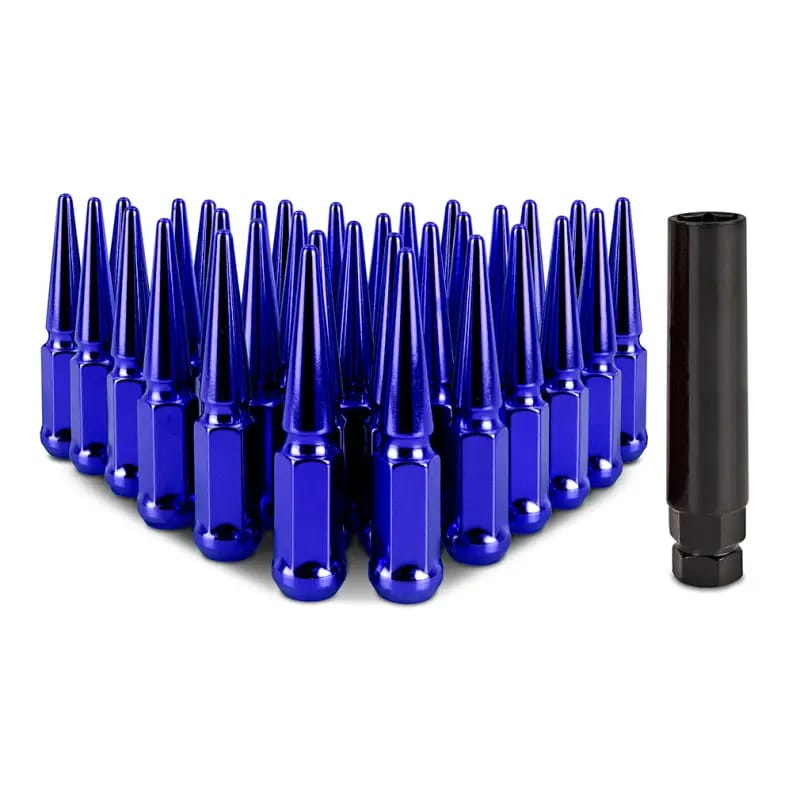 Mishimoto Mishimoto Steel Spiked Lug Nuts M14 x 1.5 32pc Set Blue thumbnail 3