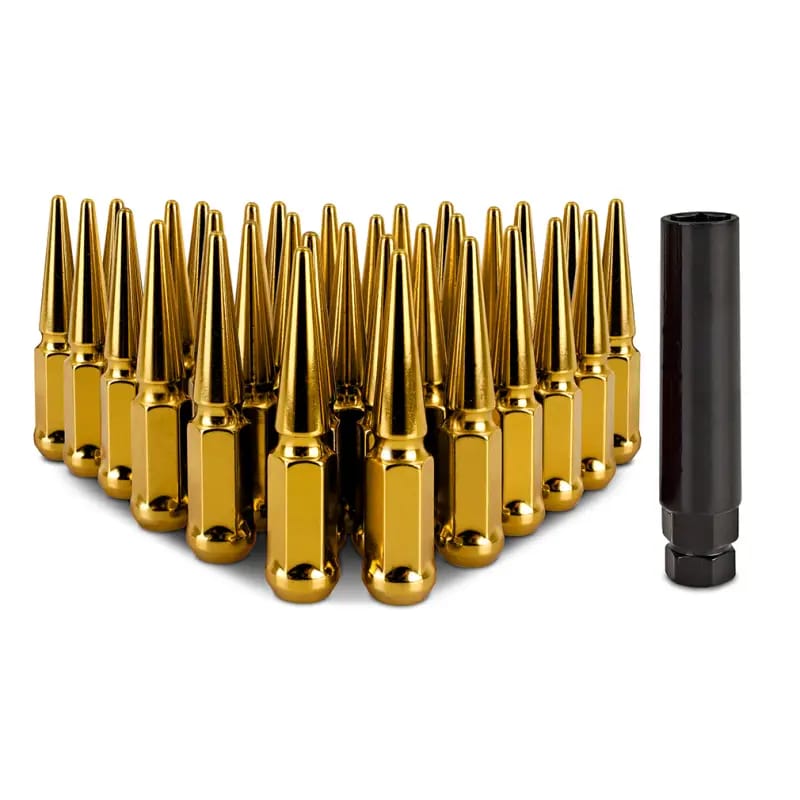 Mishimoto Mishimoto Steel Spiked Lug Nuts M14 x 1.5 32pc Set Gold thumbnail 3