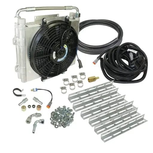BD Diesel Xtrude Double Stacked Transmission Cooler Kit - Universal 5/8in Tubing