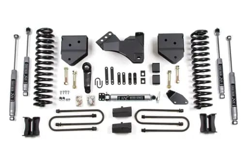 4 Inch Lift Kit | Ford F250/F350 Super Duty (2005-2007) 4WD Diesel | Block Kit Without Factory Overload | NX2 Nitro Series | BDS Suspension