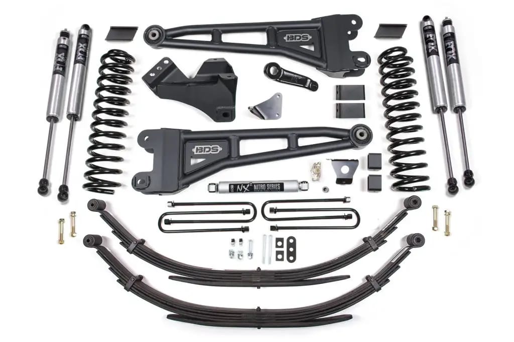 6 Inch Lift Kit w/ Radius Arm | Ford F250/F350 Super Duty (2005-2007) 4WD Diesel | 6 In Rear Leaf Springs | FOX 2.0 Performance Series | BDS Suspension thumbnail 2