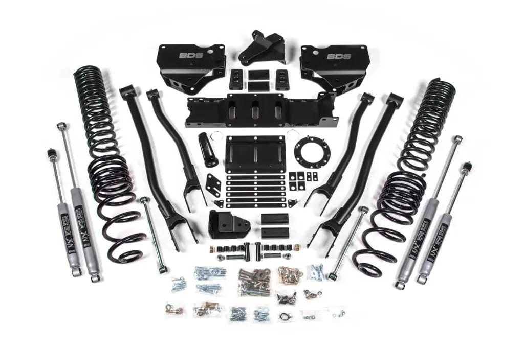 4 Inch Lift Kit w/ 4-Link | Ram 2500 (2019-2026) 4WD Gas | FOX 2.0 Performance Series Shocks | BDS Suspension