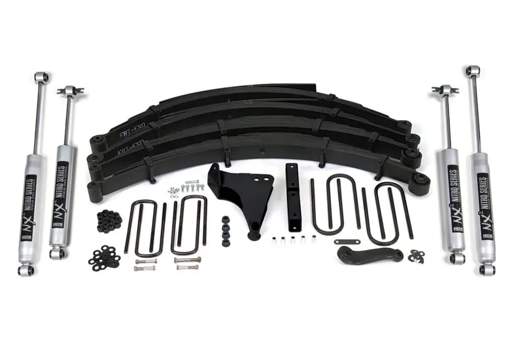 8 Inch Lift Kit | 1999-2004 Ford F250/F350 Super Duty 4WD | Square U-Bolt | FOX 2.0 Performance Series | BDS Suspension