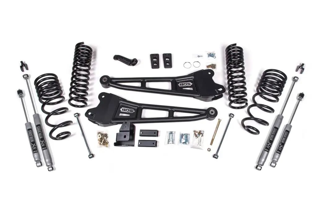 4 Inch Lift Kit w/ Radius Arms | Ram 2500 (2014-2018) 4WD Gas | NX2 Nitro Series Shocks | BDS Suspension