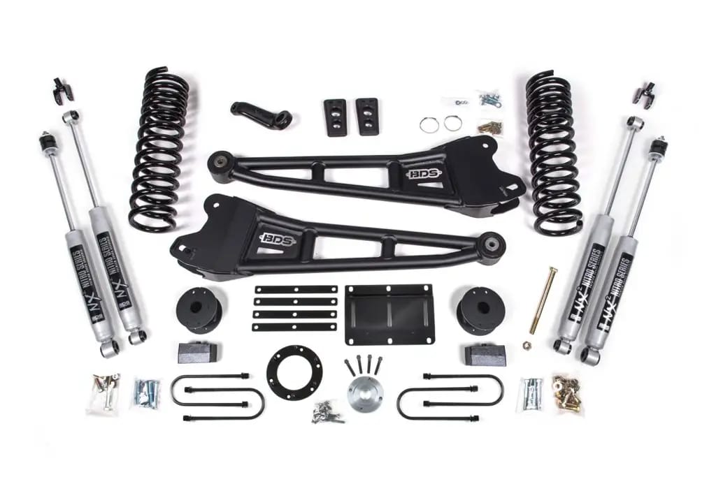 6 Inch Lift Kit w/ Radius Arm | Ram 3500 Diesel w/ Rear Air Ride (2013-2018) 4WD | FOX 2.0 Performance Series | BDS Suspension