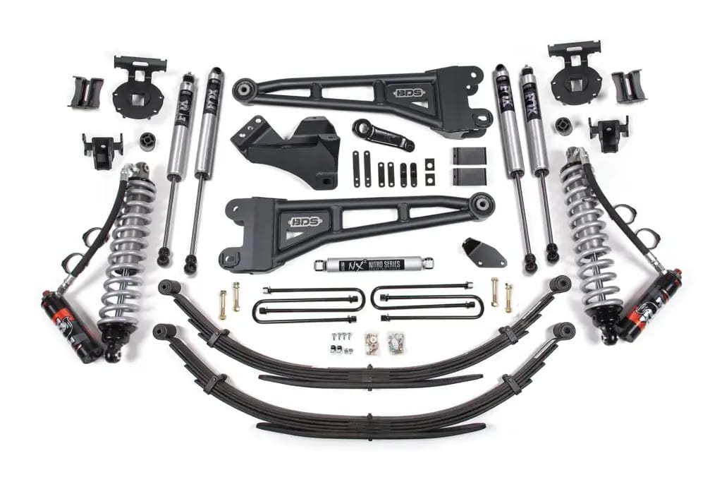 4 Inch Lift Kit w/ Radius Arm | FOX 2.5 Performance Elite Coil-Over | Ford F250/F350 Super Duty (2008-2010) 4WD Diesel | Rear Leaf Springs | BDS Suspension thumbnail 2