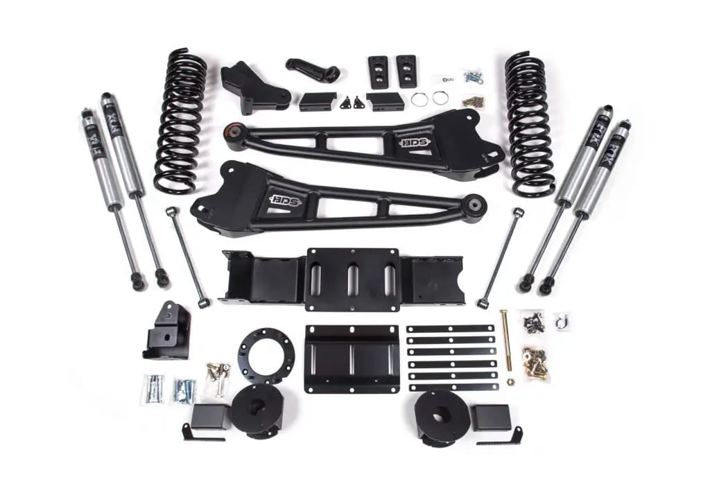 4 Inch Lift Kit w/ Radius Arm | Ram 2500 Diesel w/ Rear Air Ride (2019-2024) 4WD | FOX 2.0 Performance Series Shocks | BDS Suspension thumbnail 2