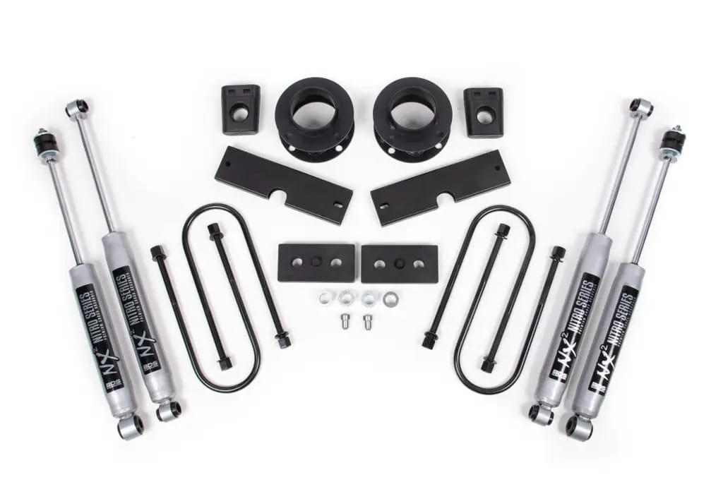 2 Inch Lift Kit | 2013-2026 Ram 3500 4WD w/ Rear Air Ride | FOX 2.0 Performance Series Shocks | BDS Suspension