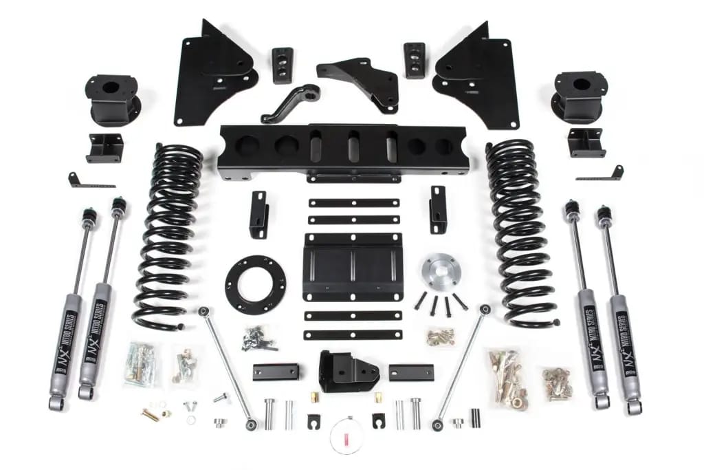 5.5 Inch Lift Kit w/ 4-Link | Ram 2500 w/ Rear Air Ride (2014-2018) 4WD Gas | NX2 Nitro Series | BDS Suspension