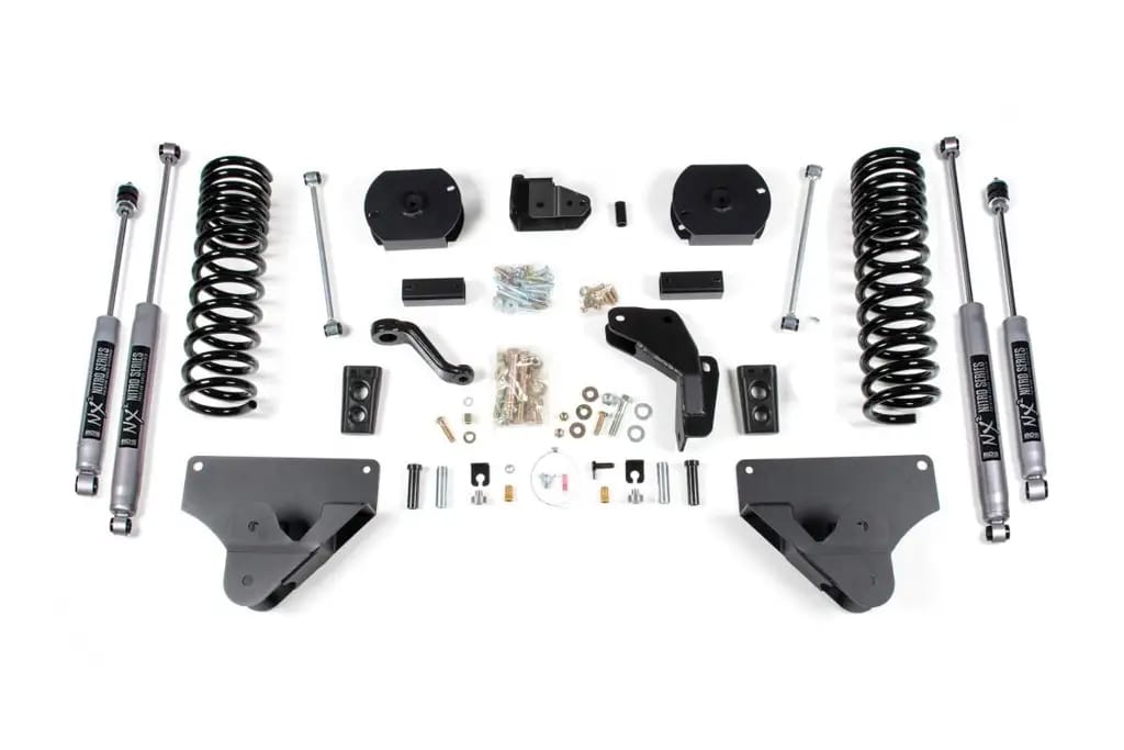 4 Inch Lift Kit | Ram 2500 (2014-2018) 4WD Gas | Rear Coil Spacers | FOX 2.0 Performance Series Shocks | BDS Suspension