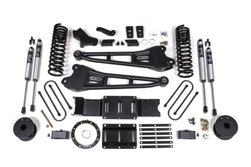4 Inch Lift Kit w/ Radius Arms | Ram 3500 Diesel w/ Rear Air Ride (2019-2024) 4WD | 8-Bolt Indexing Ring | FOX 2.0 Performance Series | BDS Suspension thumbnail 2