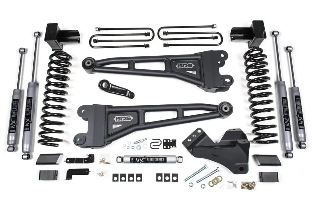 5 Inch Radius Arm Lift Kit | Ford F250/F350 Super Duty (2023-2026) 4WD Diesel | Rear Leaf Springs | FOX 2.0 Performance Series | BDS Suspension