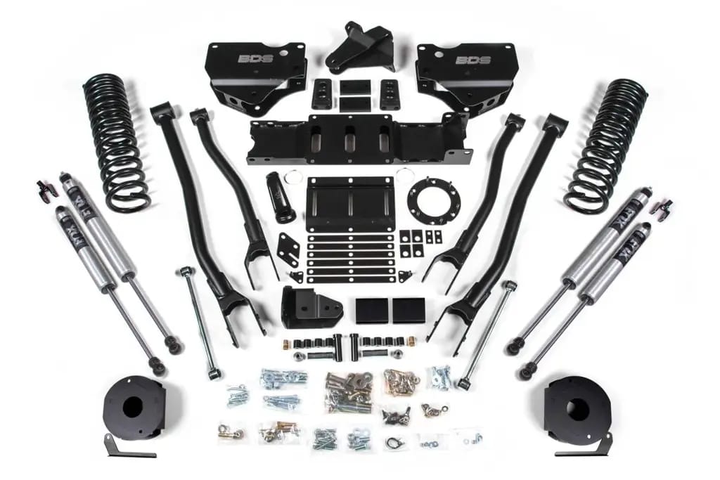 5.5 Inch 4-Link Lift Kit | Ram 2500 Rear Air Ride Gas (2019-2024) 4WD | FOX 2.0 Performance Series Shocks | BDS Suspension thumbnail 2