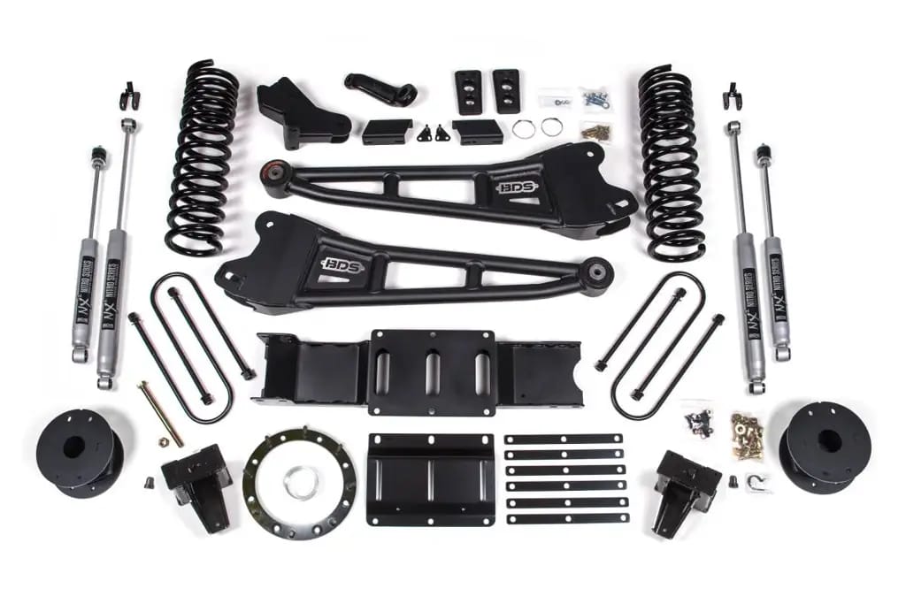 6 Inch Lift Kit w/ Radius Arm | Ram 3500 Rear Air Ride (2019-2024) 4WD Diesel | 6-Bolt | NX2 Nitro Series | BDS Suspension