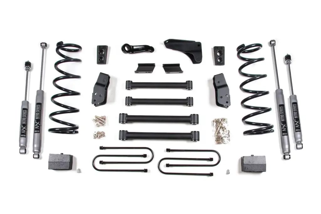 6 Inch Lift Kit | 2006-2007 Dodge Ram 1500 Mega Cab 4WD | Rear Leaf Springs | 4" Axle | NX2 Nitro Series | BDS Suspension