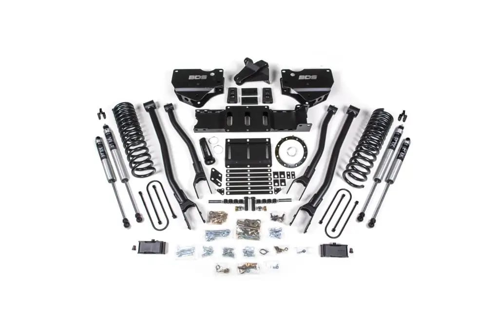 4 Inch Lift Kit w/ 4-Link | Ram 3500 (2019-2024) 4WD Diesel | w/o Rear Overload Leaf | 8-Bolt | FOX 2.0 Performance Series | BDS Suspension thumbnail 2