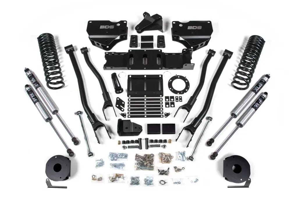 4 Inch Lift Kit w/ 4-Link | Ram 2500 w/ Rear Air Ride (2019-2024) 4WD Gas | FOX 2.0 Performance Series Shocks | BDS Suspension thumbnail 2