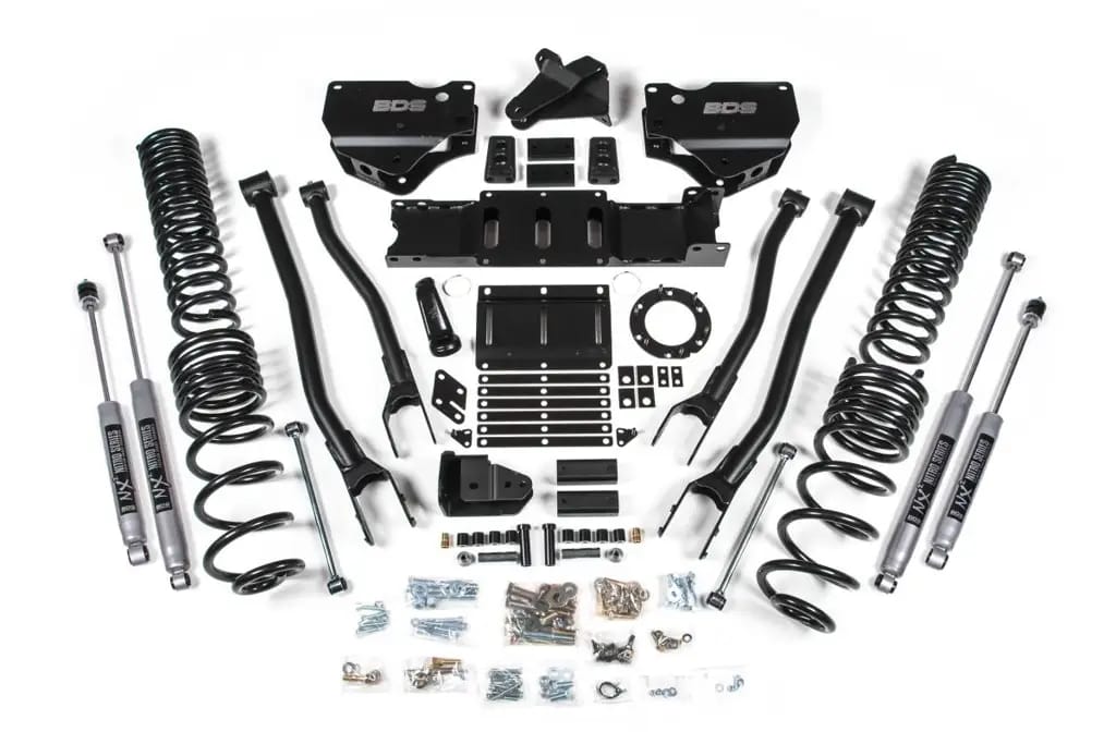 5.5 Inch Lift Kit w/ 4-Link | Ram 2500 (2019-2026) 4WD Gas | FOX 2.5 Performance Elite Shocks | BDS Suspension