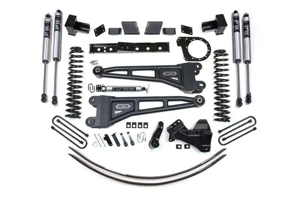 6 Inch Lift Kit w/ Radius Arm | Ford F250/F350 Super Duty (2017-2019) 4WD Diesel | 5" Block 2-Leaf Main | FOX 2.0 Performance Series | BDS Suspension thumbnail 2