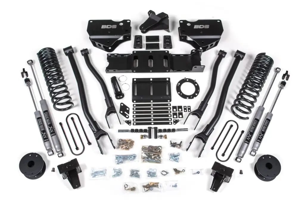 6 Inch 4-Link Lift Kit | Ram 3500 Diesel w/ Rear Air Ride (2019-2024) 4WD | 6-Bolt Indexing Ring | NX2 Nitro Series | BDS Suspension thumbnail 2