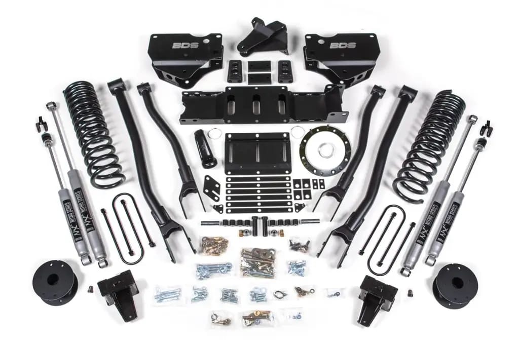 6 Inch 4-Link Lift Kit | Ram 3500 Diesel w/ Rear Air Ride (2019-2024) 4WD | 8-Bolt Indexing Ring | NX2 Nitro Series | BDS Suspension thumbnail 2