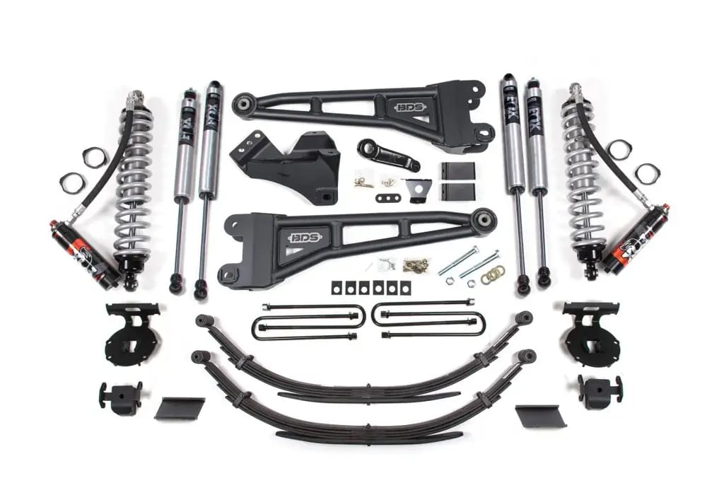 4 Inch Lift Kit w/ Radius Arm | FOX 2.5 Performance Elite Coil-Over | Ford F250/F350 Super Duty (2011-2016) 4WD Diesel | Leaf Springs Rear | BDS Suspension thumbnail 2