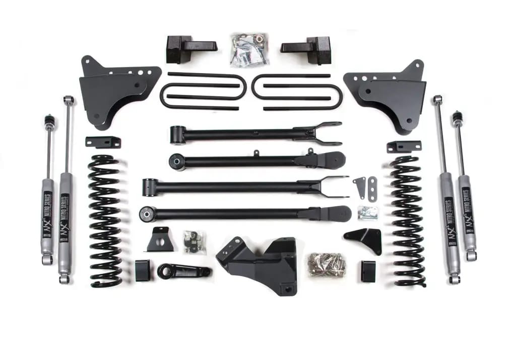 6 Inch Lift Kit w/ 4-Link | Ford F250/F350 Super Duty (2005-2007) 4WD Diesel | Rear Leaf Springs | NX2 Nitro Series | BDS Suspension