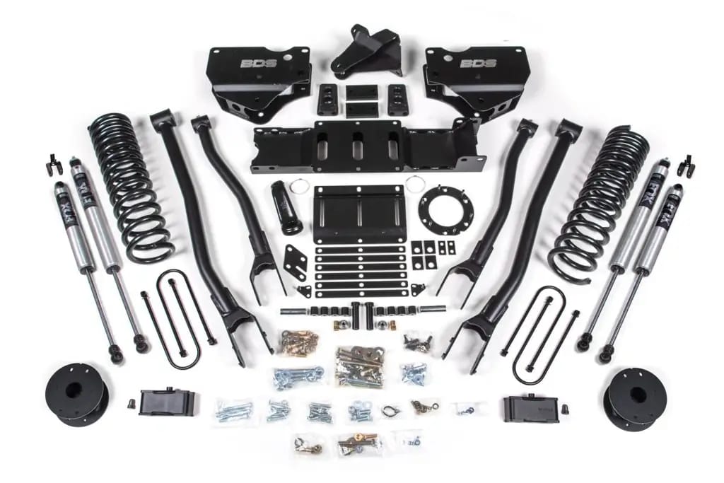 4 Inch Lift Kit w/ 4-Link | Ram 3500 Diesel w/ Rear Air Ride (2019-2024) 4WD | 6-Bolt Indexing Ring | FOX 2.0 Performance Series | BDS Suspension thumbnail 2