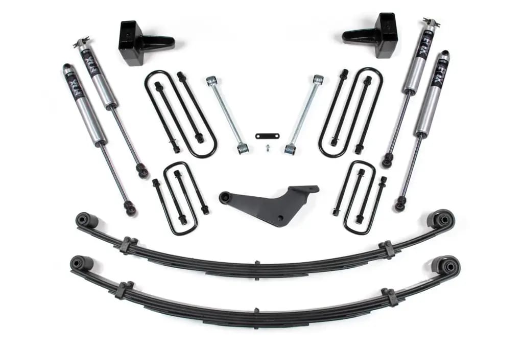 4 Inch Lift Kit | 1999-2004 Ford F250/F350 Super Duty 4WD | Square U-Bolt | w/ Factory Overload | FOX 2.0 Performance Series | BDS Suspension thumbnail 2
