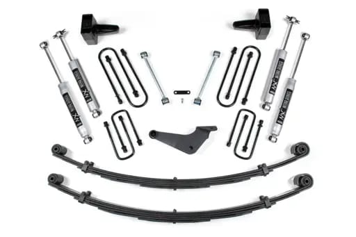 4 Inch Lift Kit | 1999-2004 Ford F250/F350 Super Duty 4WD | Square U-Bolt | w/ Factory Overload | NX2 Nitro Series | BDS Suspension