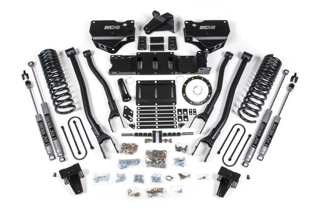 6 Inch Lift Kit w/ 4-Link | Ram 3500 (2019-2024) 4WD Diesel | w/ Factory Rear Overload | 8-Bolt (Aisin) | NX2 Nitro Series | BDS Suspension thumbnail 2