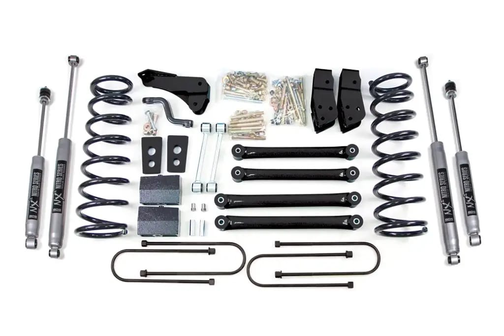 4 Inch Lift Kit | 2005-2007 Dodge Ram 2500 Power Wagon 4WD | 4 Inch Block Kit | 3-1/2 Inch Axle | NX2 Nitro Series | BDS Suspension