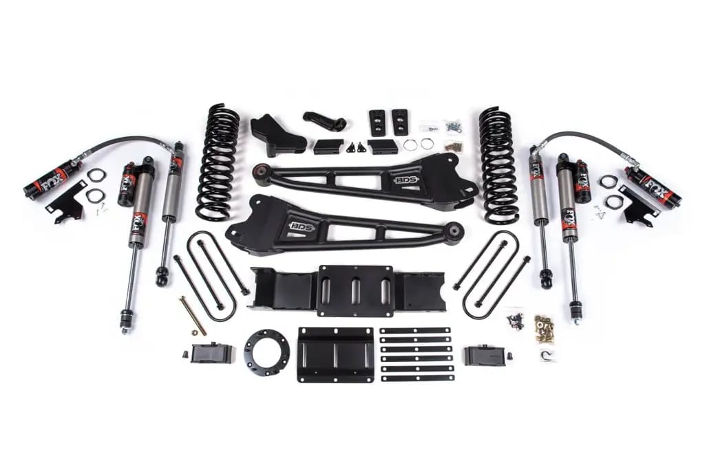 4 Inch Lift Kit w/ Radius Arm | 3 Inch Rear Block | Ram 3500 (2019-2024) 4WD Diesel | w/o Overload | 6-Bolt | FOX 2.5 Performance Elite | BDS Suspension thumbnail 2